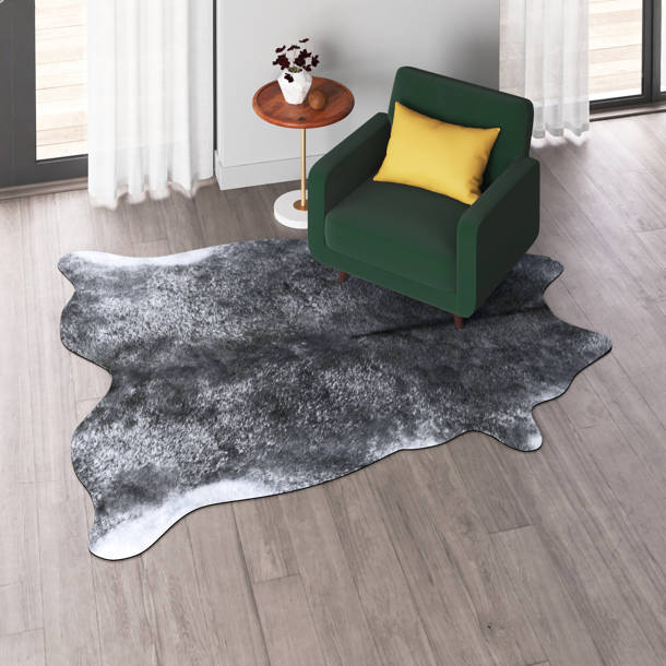 Mercury Row® Albury Cowhide Gray Rug & Reviews Wayfair